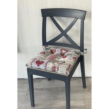 Cuscino Coprisedia Gobelin 40x40 cm - Fantasia Cuori... - Marino fa Mercato