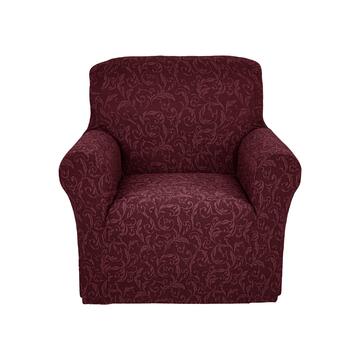 Copripoltrona 1 Posto Flora Rosso 85-140cm con Motivo Floreale