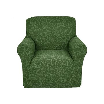 Copripoltrona 1 Posto Flora Verde 85-140cm con Motivo Floreale Marino fa Mercato