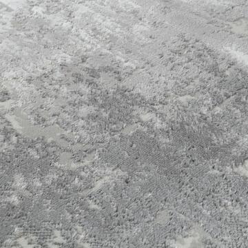 Tappeto soggiorno Omega moderno con pelo corto grigio 80x150