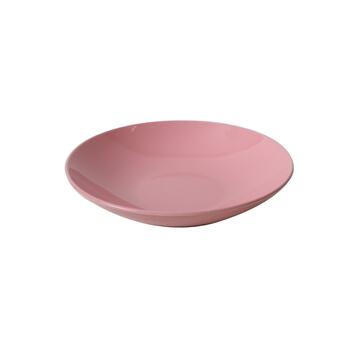 Piatto Fondo in Ceramica Edge 21cm Rosa - Marino fa Mercato