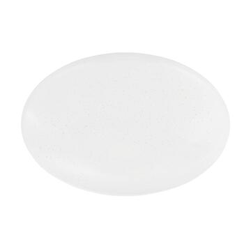 Plafoniera LED Giron da parete effetto cristallo bianco con telecomando 40 cm - Eglo