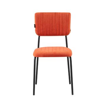 Sedia Moderna Plinia Arancio 53x84x43cm