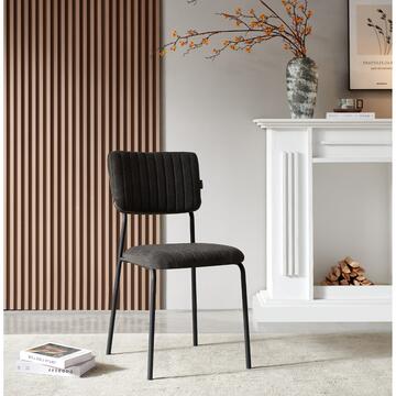 Sedia Moderna Plinia Nera 53x84x43cm - Marino fa Mercato