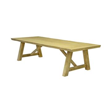 Tavolo in Legno con Gambe a Capretta - 250x120 cm