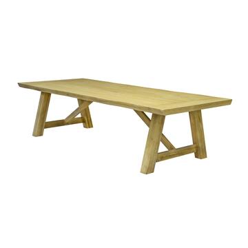 Tavolo in Legno con Gambe a Capretta - 300x120 cm - Marino fa Mercato