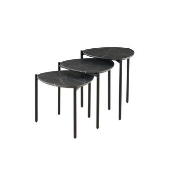 Set 3 Tavolini da Caffè Dain Cemento 50x40 + 50x46... - Marino fa Mercato