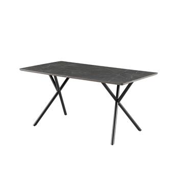 Tavolo da Pranzo Moderno Kralen Cemento 160x90x75,5h cm Marino fa Mercato