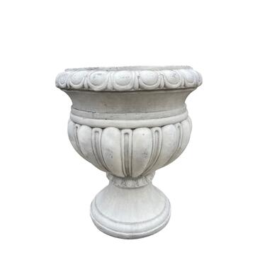 Statua Fioriera Classica in Argilla Fibrosa 46,5x52h cm Marino fa Mercato