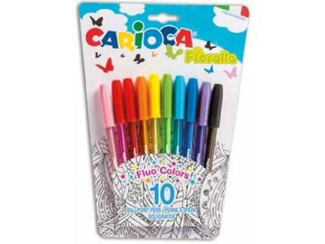 Confezione 10 penne Carioca Fiorella