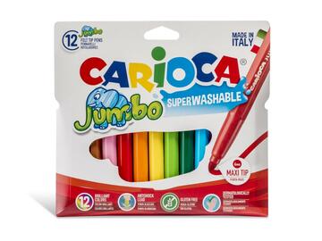 Confezione 12 pennarelli Carioca Jumbo