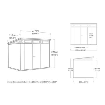 Casetta Porta Attrezzi Artisan 9x7 Grigia 277x218x226cm... - Marino fa Mercato